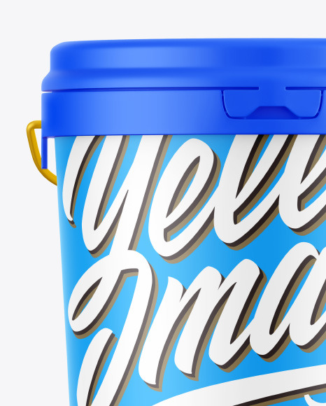 Matte Paint Bucket Mockup