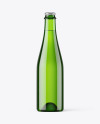 Green Glass Beer Bottle Mockup