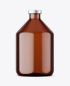 200ml Amber Glass Bottle w\ Crimp Seal Cap Mockup