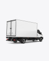 Box Truck Mockup - Back Half Side View