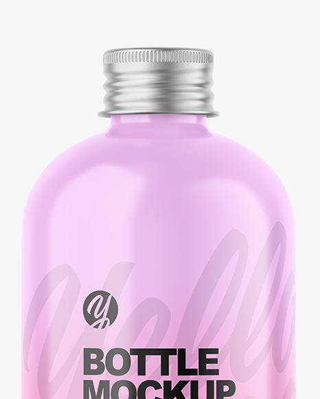 Glossy Bottle Mockup