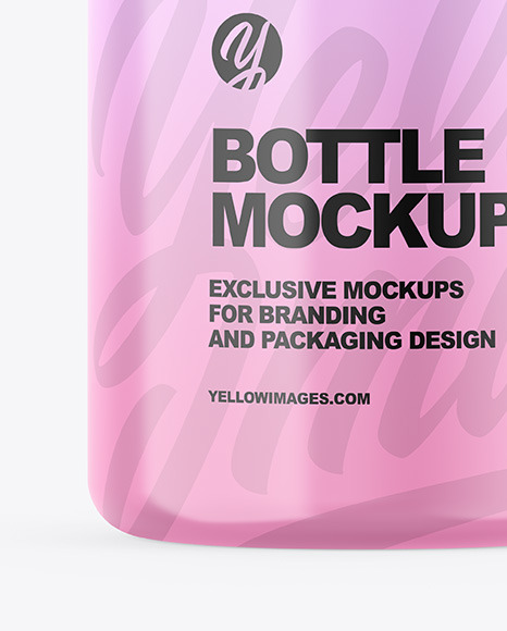 Glossy Bottle Mockup