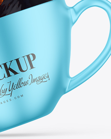 Metallized Cup w/ Coffe Splash Mockup