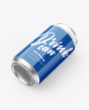 Aluminium Drink Can With Glossy Finish Mockup