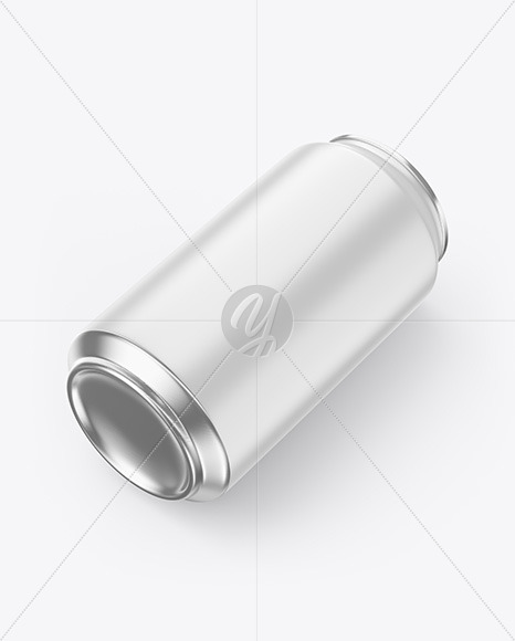 Aluminium Drink Can With Matte Finish Mockup