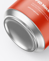 Aluminium Drink Can With Matte Finish Mockup