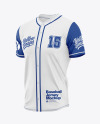 Baseball Jersey Mockup - Half Side View