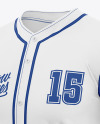 Baseball Jersey Mockup - Half Side View