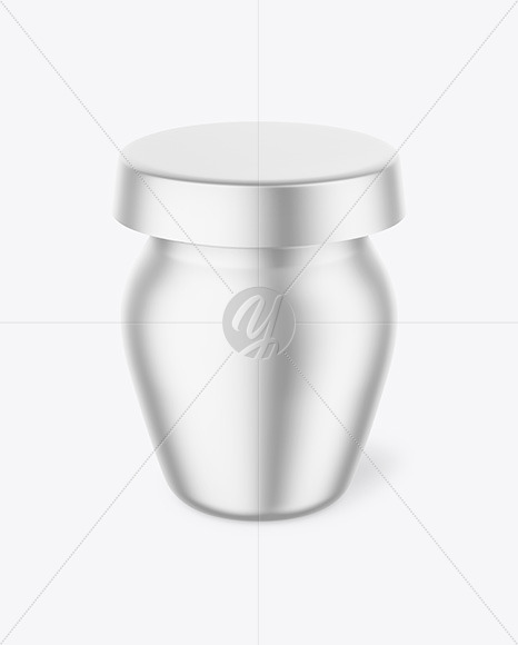 Matte Metallic Honey Jar Mockup