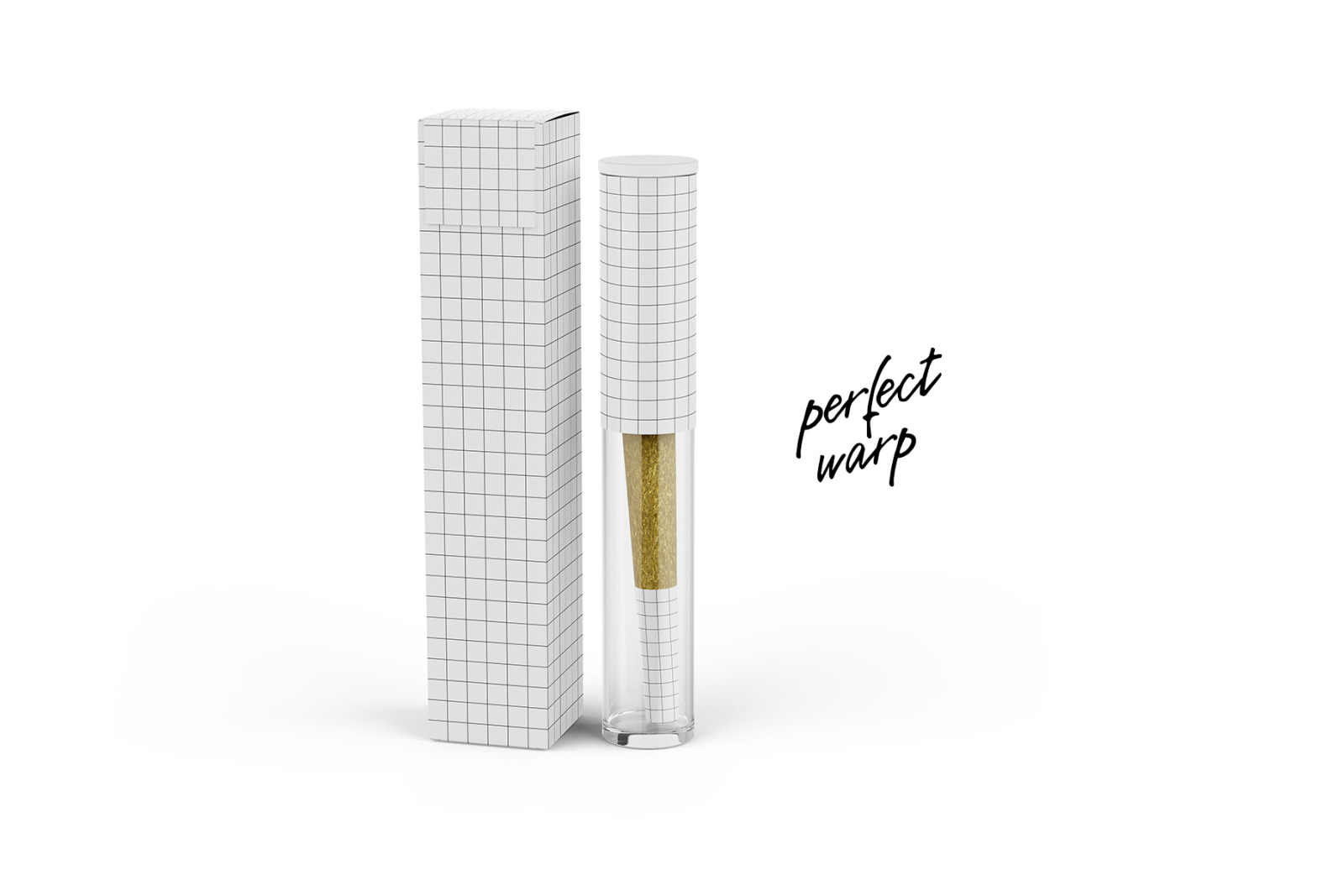 Weed Joint Pre-Roll Packaging Mockup