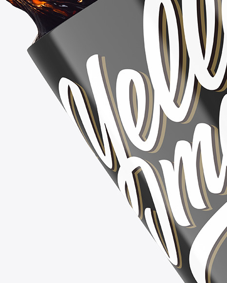 Glossy Mug w/ Coffee Splash Mockup