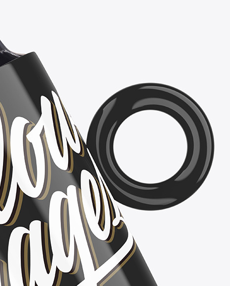 Glossy Mug w/ Coffee Splash Mockup