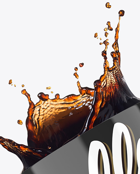Glossy Mug w/ Coffee Splash Mockup