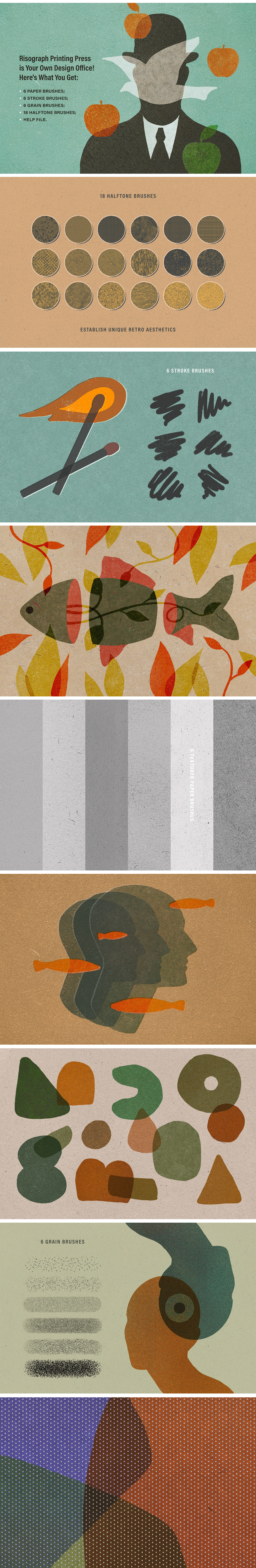 Printing Press Procreate Brushes Printing Press Procreate Brushes