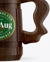 Wood Beer Mug Mockup