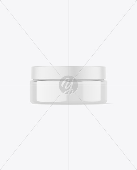 75ml Clear Cosmetic Cream Jar Mockup