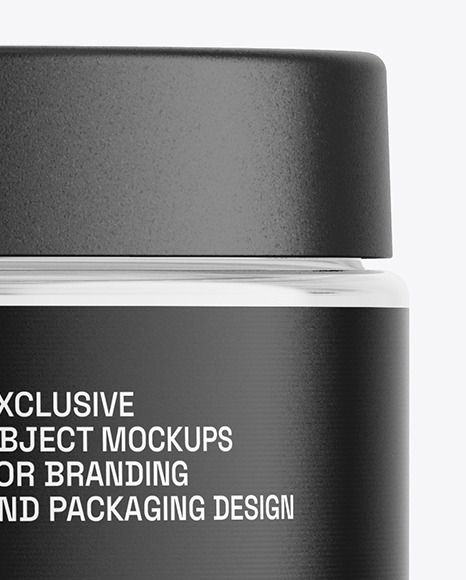 75ml Clear Cosmetic Cream Jar Mockup