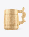 Wood Beer Mug Mockup