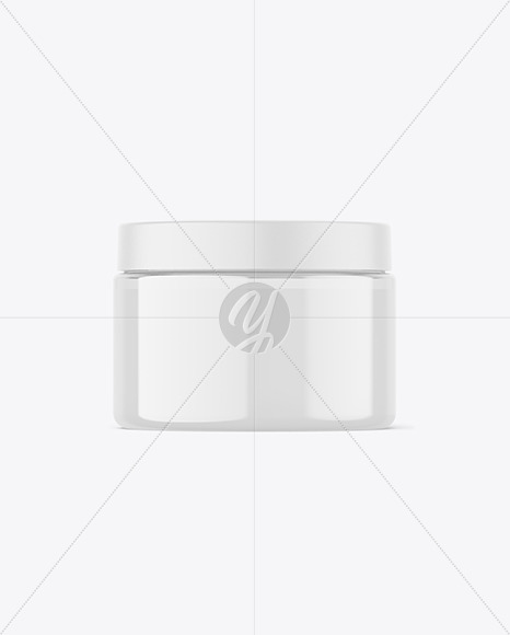 150ml Clear Cosmetic Cream Jar Mockup