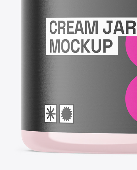 150ml Clear Cosmetic Cream Jar Mockup