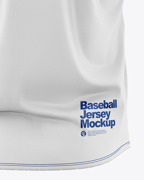 Baseball Jersey Mockup - Back View