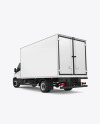 Box Truck Mockup - Back Half Side View