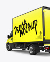 Box Truck Mockup - Back Half Side View