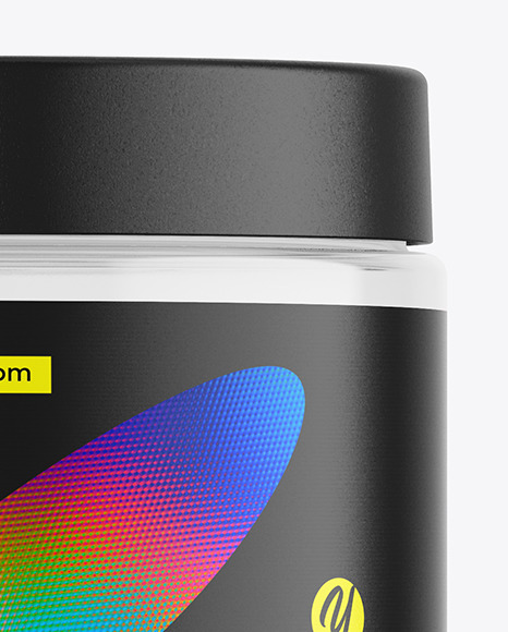 200ml Clear Cosmetic Cream Jar Mockup