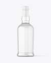 Clear Glass Vodka Bottle Mockup