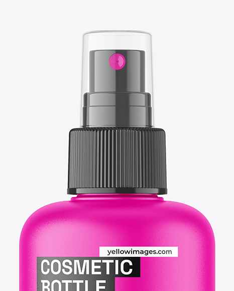 Matte Spray Bottle Mockup