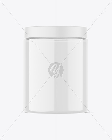 300ml Clear Cosmetic Cream Jar Mockup