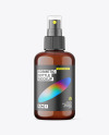 Amber Spray Bottle Mockup