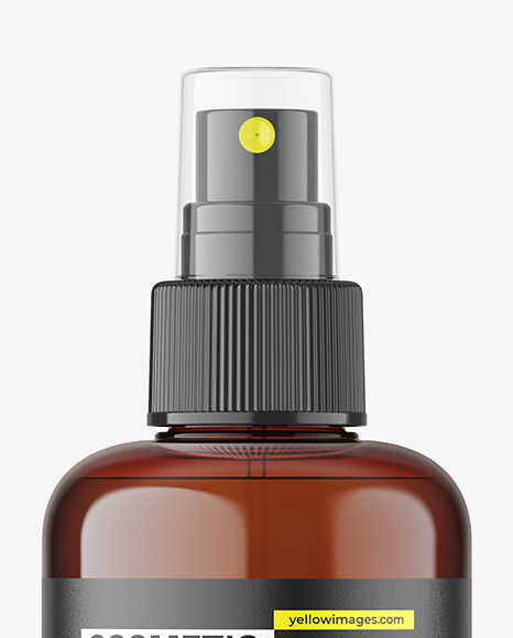 Amber Spray Bottle Mockup