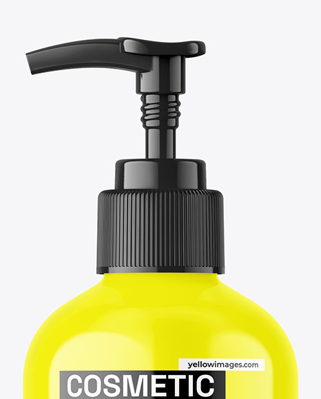 Glossy Pump Bottle Mockup Glossy Pump Bottle Mockup