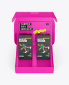 Matte Paper Box With Tea Boxes Mockup