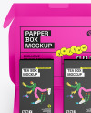 Matte Paper Box With Tea Boxes Mockup