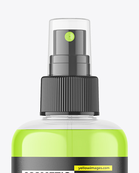 Clear Spray Bottle Mockup