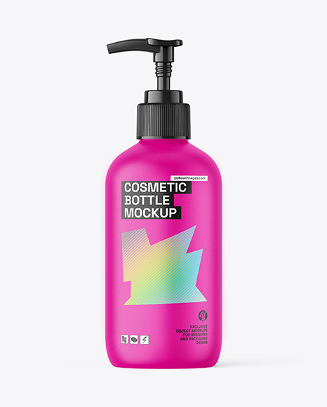 Matte Pump Bottle Mockup