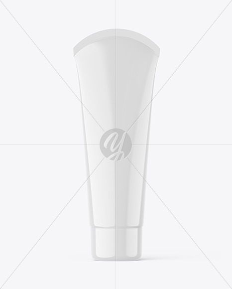 Glossy Cosmetic Tube Mockup