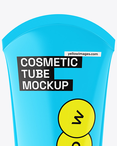 Glossy Cosmetic Tube Mockup