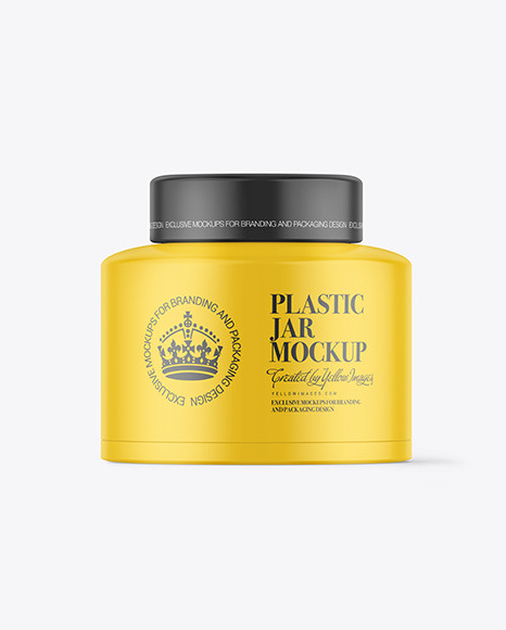 Matte Plastic Jar Mockup