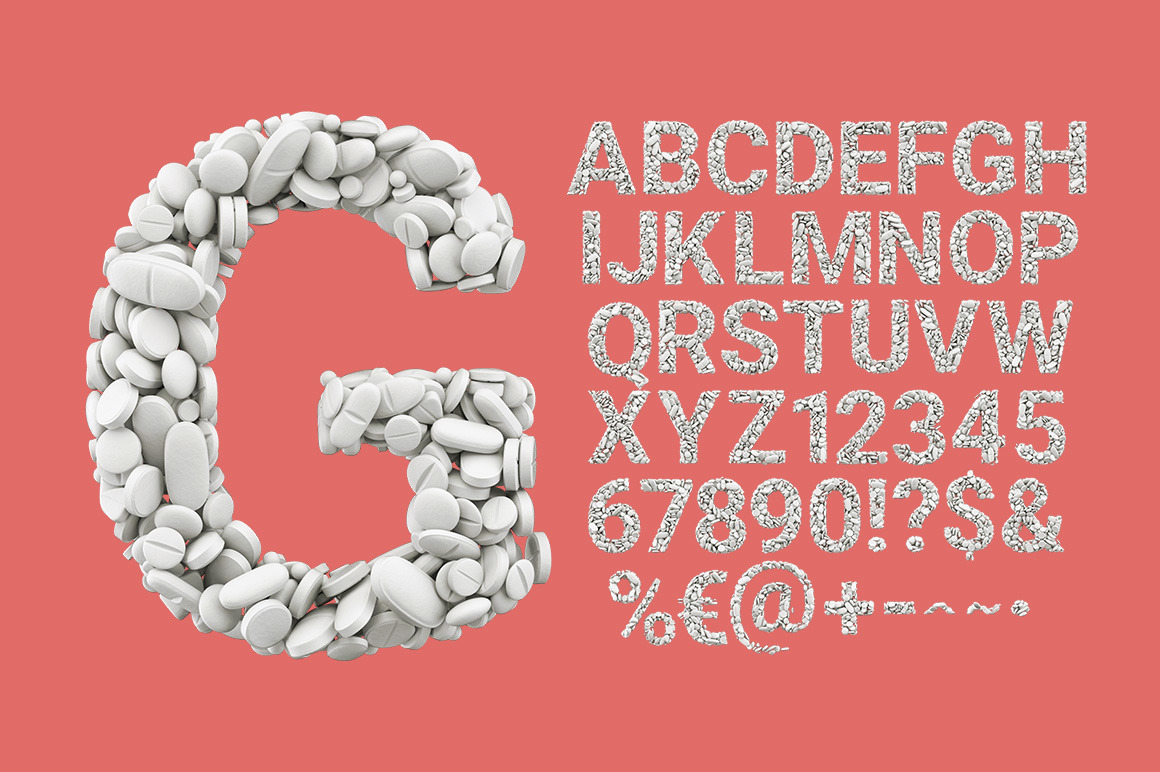 Pills White Font Pills White Font