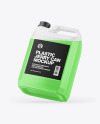 Transparent Plastic Jerrycan Mockup