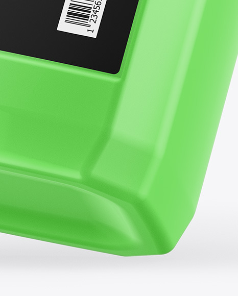 Transparent Plastic Jerrycan Mockup