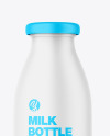 Matte Plastic Milk Bottle Mockup