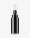 Clear Glass Red Wine Bottle Mockup Clear Glass Red Wine Bottle Mockup