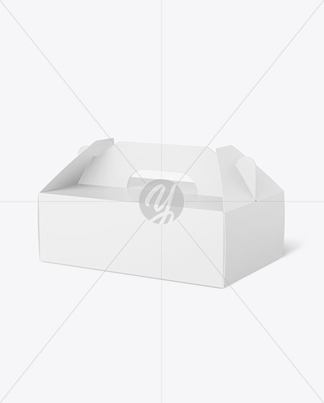 Paper Box w/ Handle Mockup