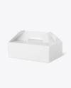 Paper Box w/ Handle Mockup