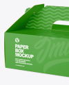 Paper Box w/ Handle Mockup