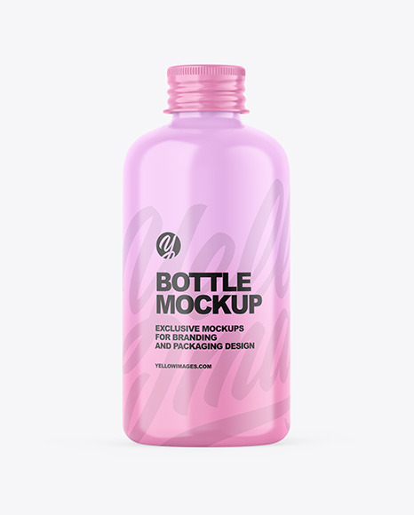 Glossy Bottle Mockup